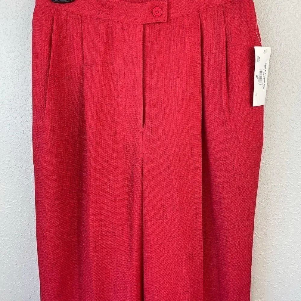 NWT Sag Harbor Red Matching Dress Jacket & Slacks - Picture 9 of 14